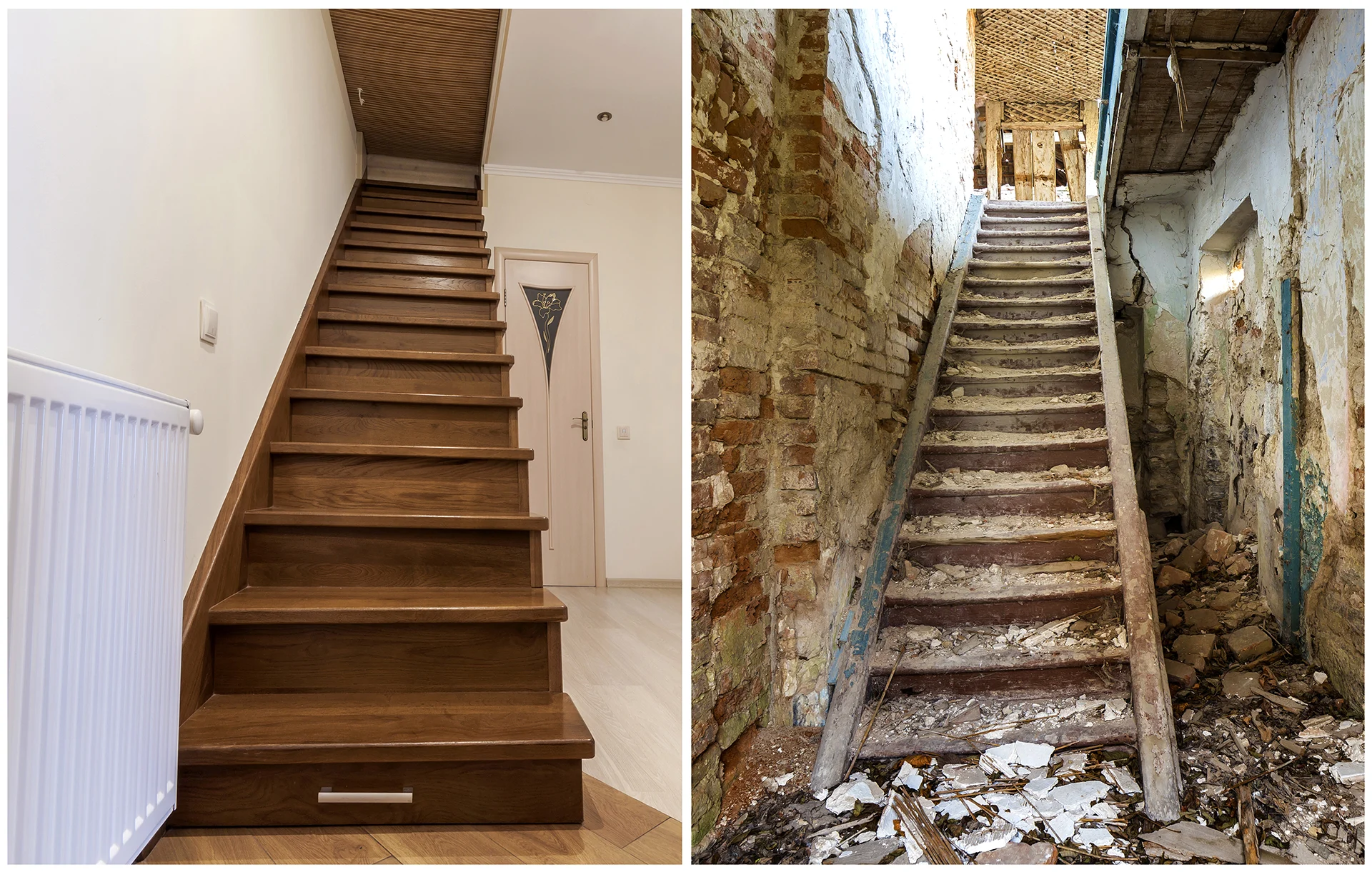 comparison-of-modern-brown-wooden-staircase-in-new